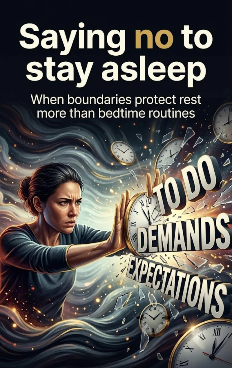 Portada: Saying no to stay asleep