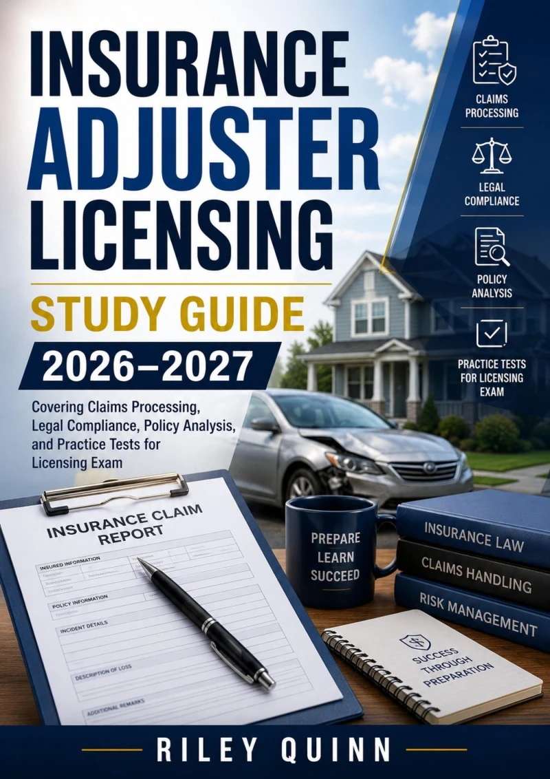 Portada: Insurance Adjuster Licensing Study Guide 2026–2027