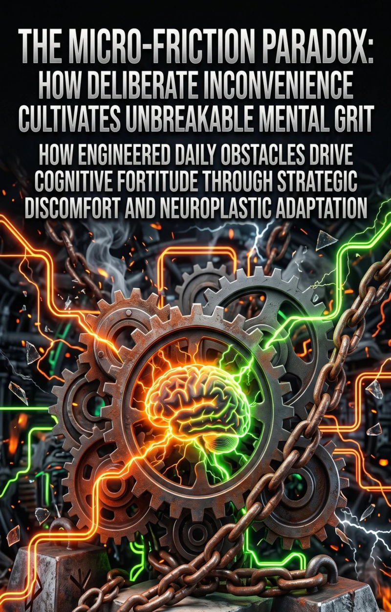 Portada: The Micro-Friction Paradox: How Deliberate Inconvenience Cultivates Unbreakable Mental Grit