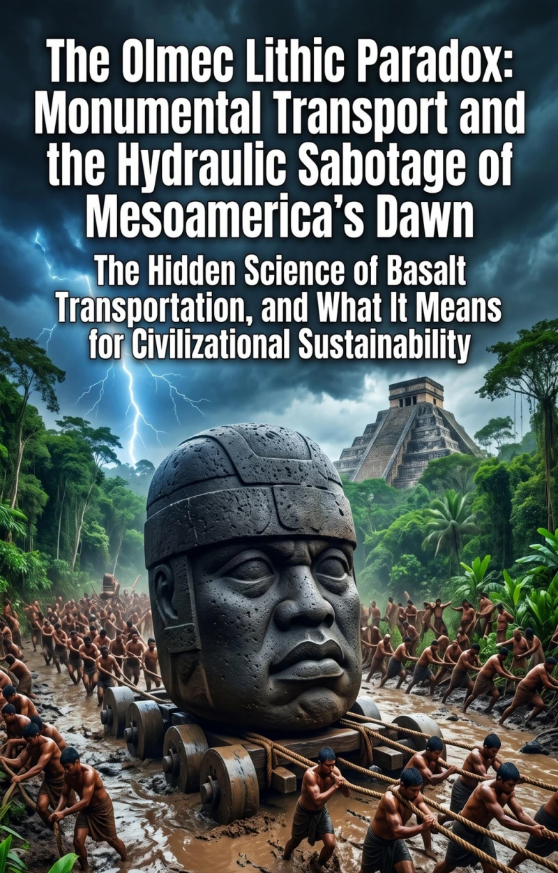 Portada: The Olmec Lithic Paradox: Monumental Transport and the Hydraulic Sabotage of Mesoamerica's Dawn