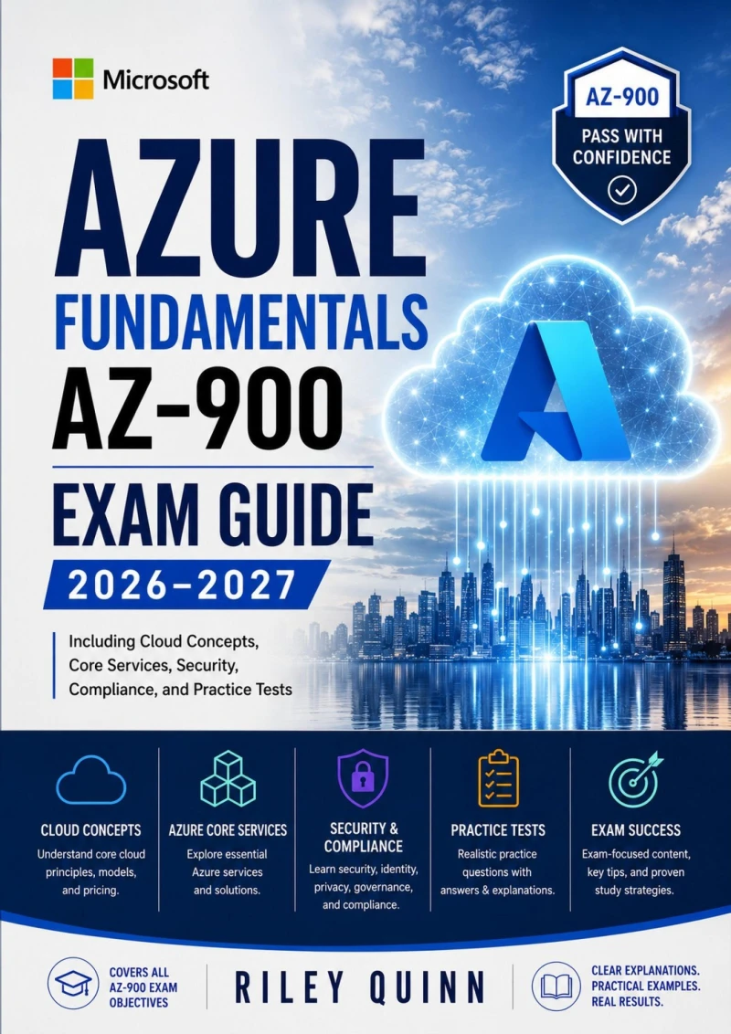 Portada: Microsoft Azure Fundamentals AZ-900 Exam Guide 2026–2027