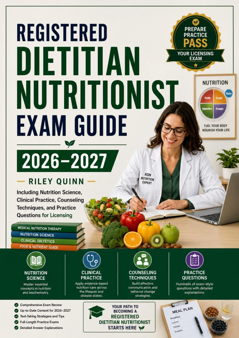 Portada: Registered Dietitian Nutritionist Exam Guide 2026–2027