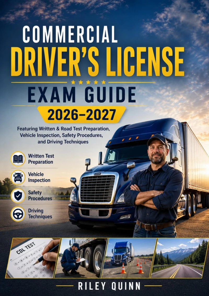 Portada: Commercial Driver's License Exam Guide 2026–2027