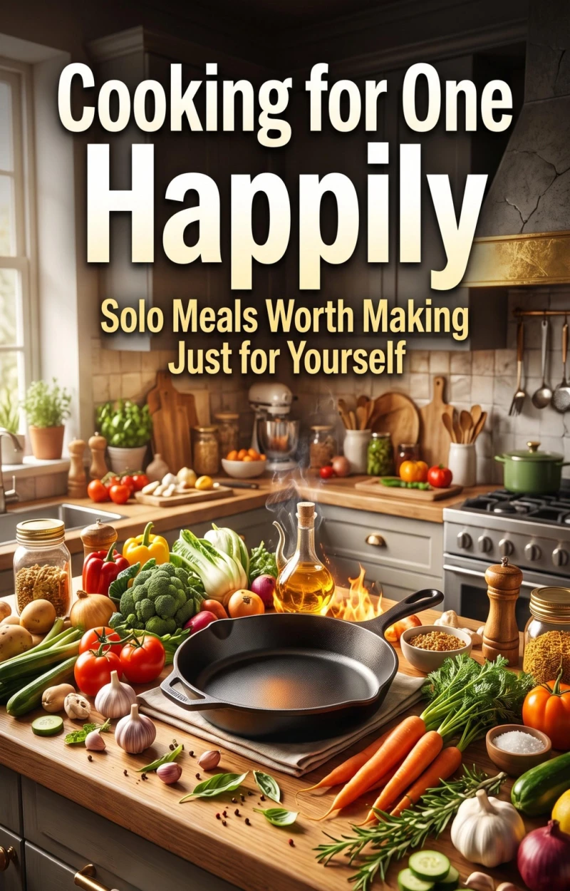 Portada: Cooking for One, Happily
