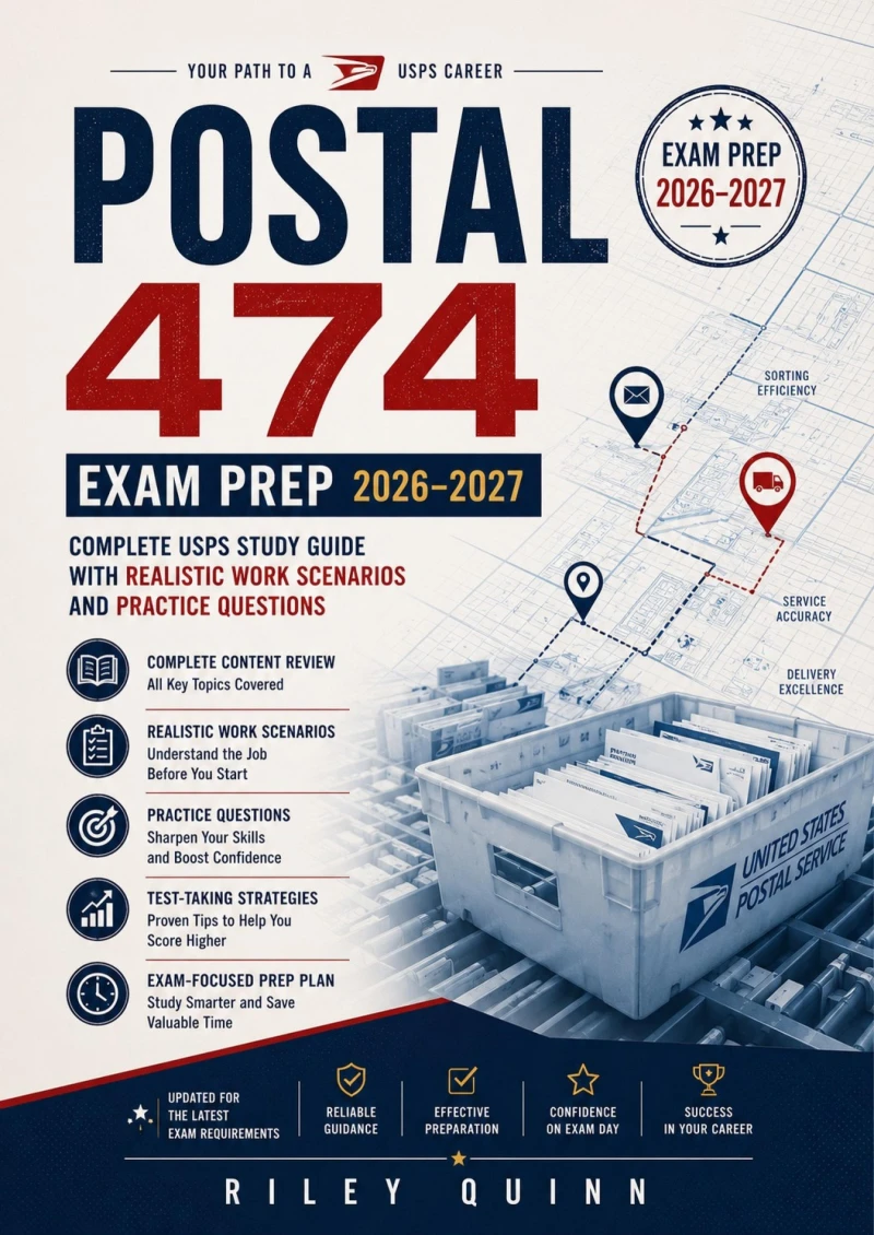 Portada: Postal 474 Exam Prep 2026–2027