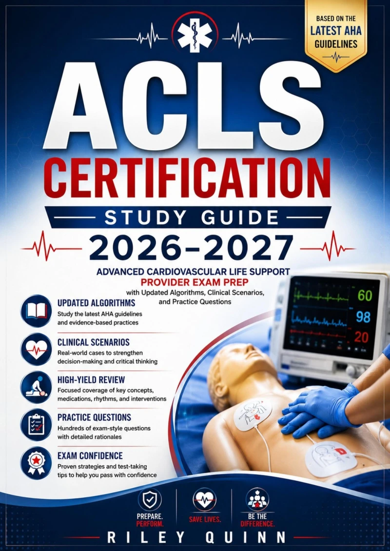 Portada: ACLS Certification Study Guide 2026-2027