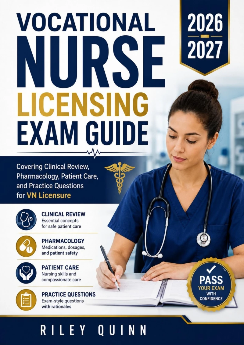 Portada: Vocational Nurse Licensing Exam Guide 2026–2027