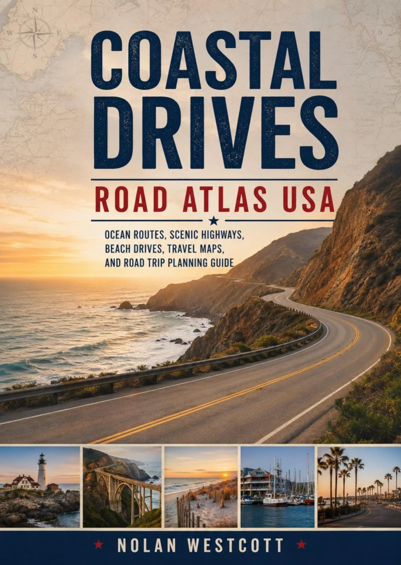 Portada: Coastal Drives Road Atlas USA