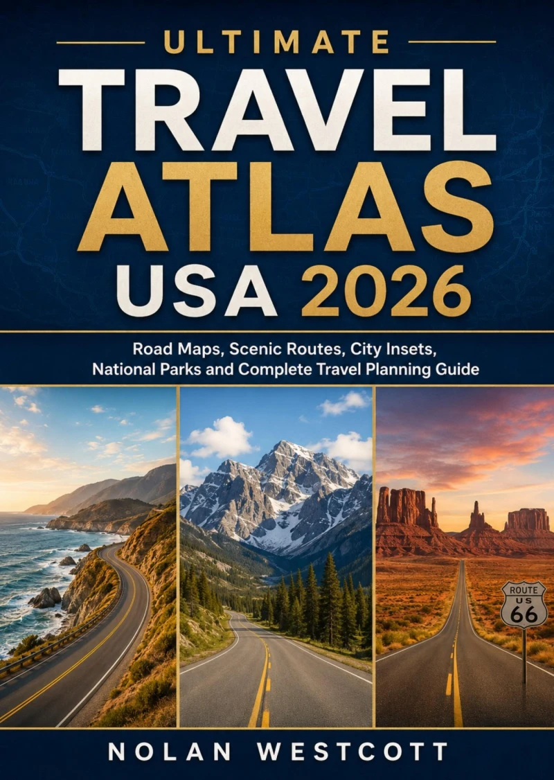Portada: Ultimate Travel Atlas USA 2026