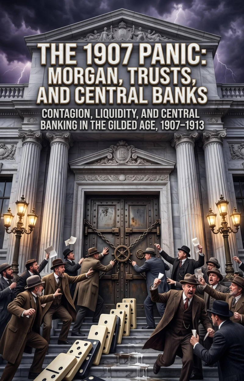Portada: The 1907 Panic: Morgan, Trusts, and Central Banks