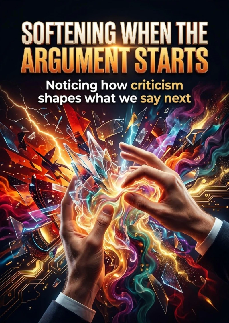 Portada: Softening when the argument starts