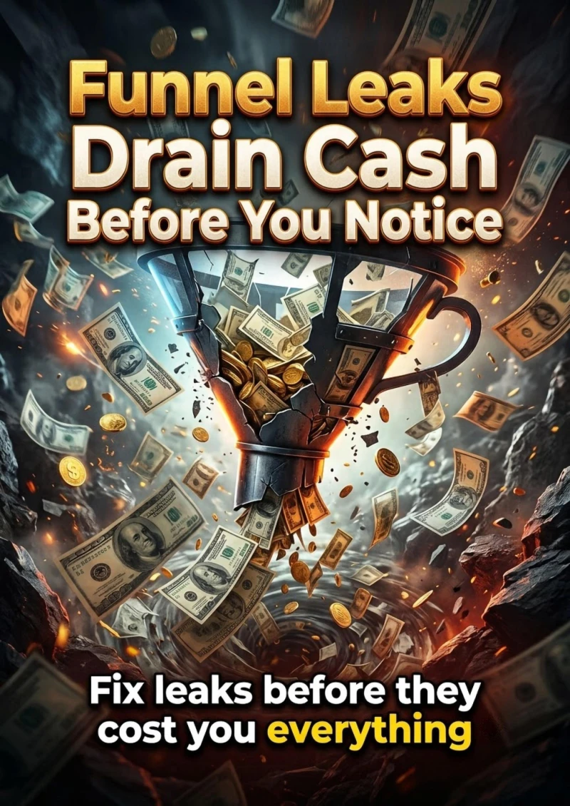 Portada: Funnel Leaks Drain Cash Before You Notice