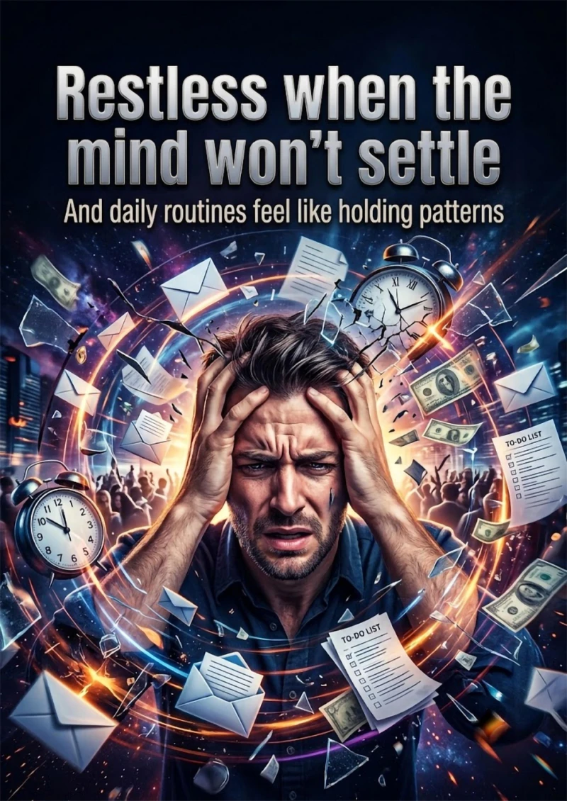 Portada: Restless when the mind won't settle