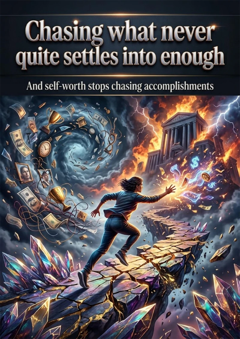 Portada: Chasing what never quite settles into enough