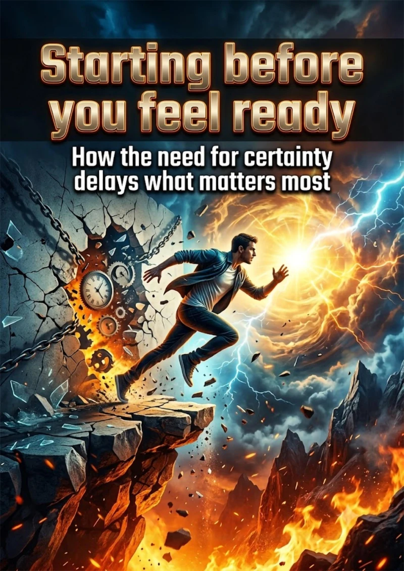 Portada: Starting before you feel ready