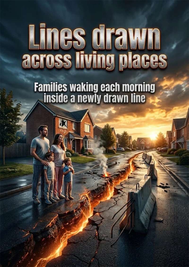 Portada: Lines drawn across living places