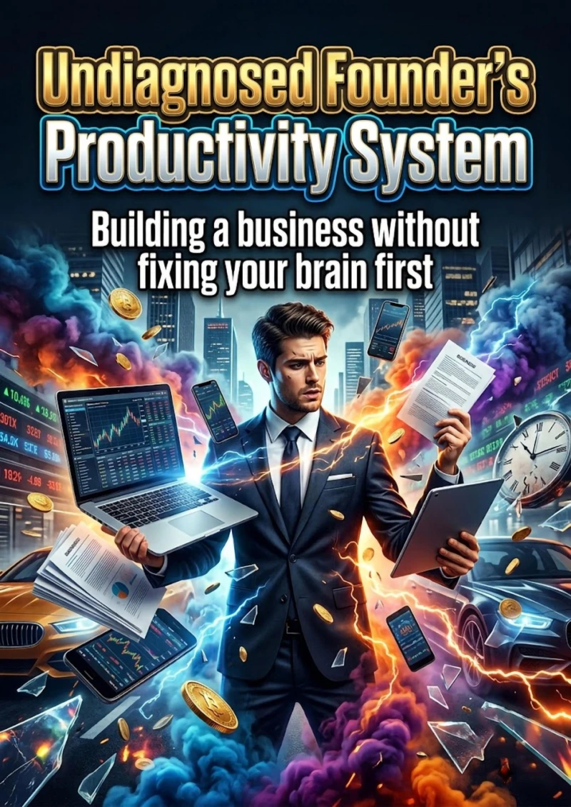 Portada: Undiagnosed Founder's Productivity System