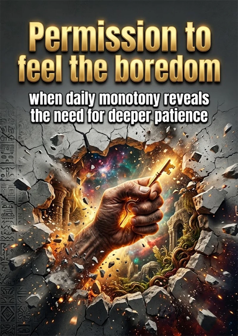 Portada: Permission to feel the boredom