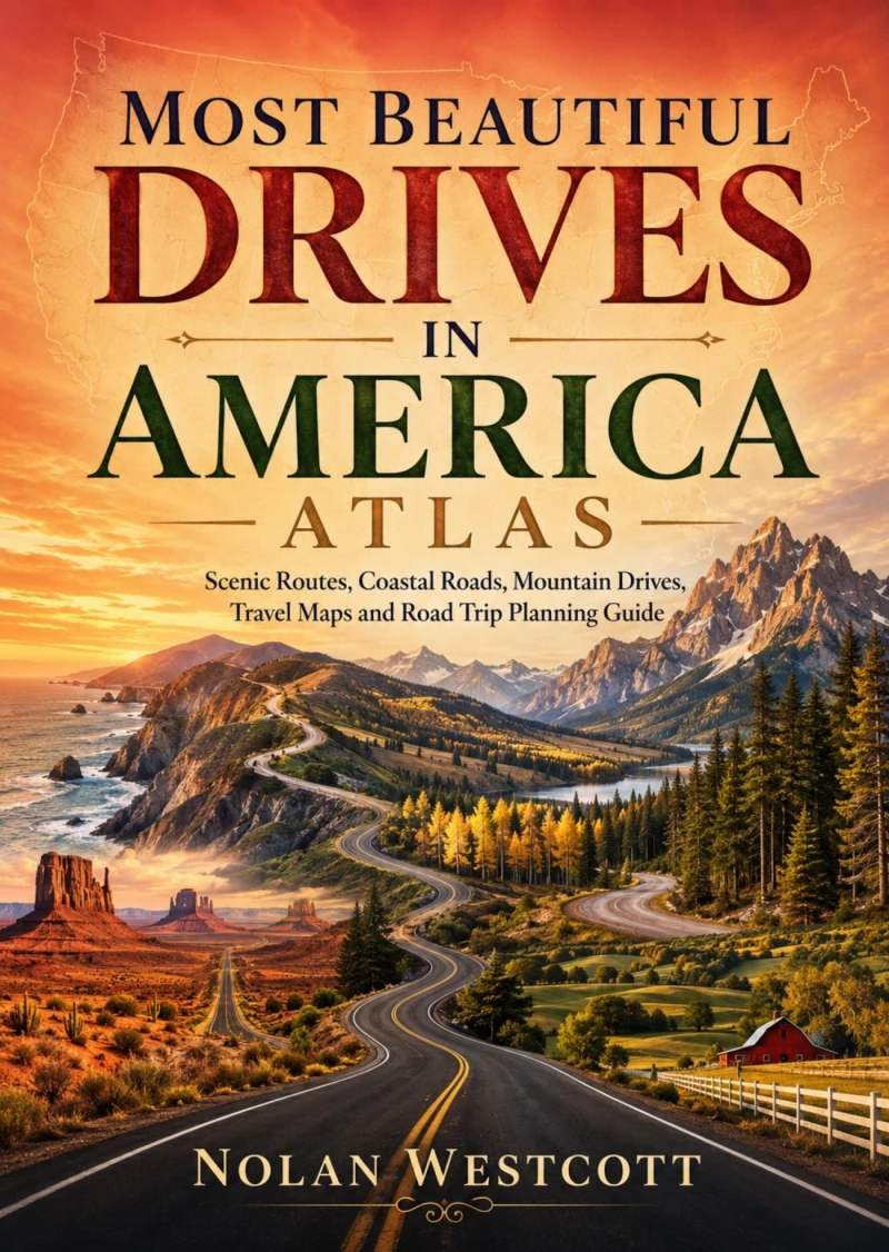Portada: Most Beautiful Drives in America Atlas