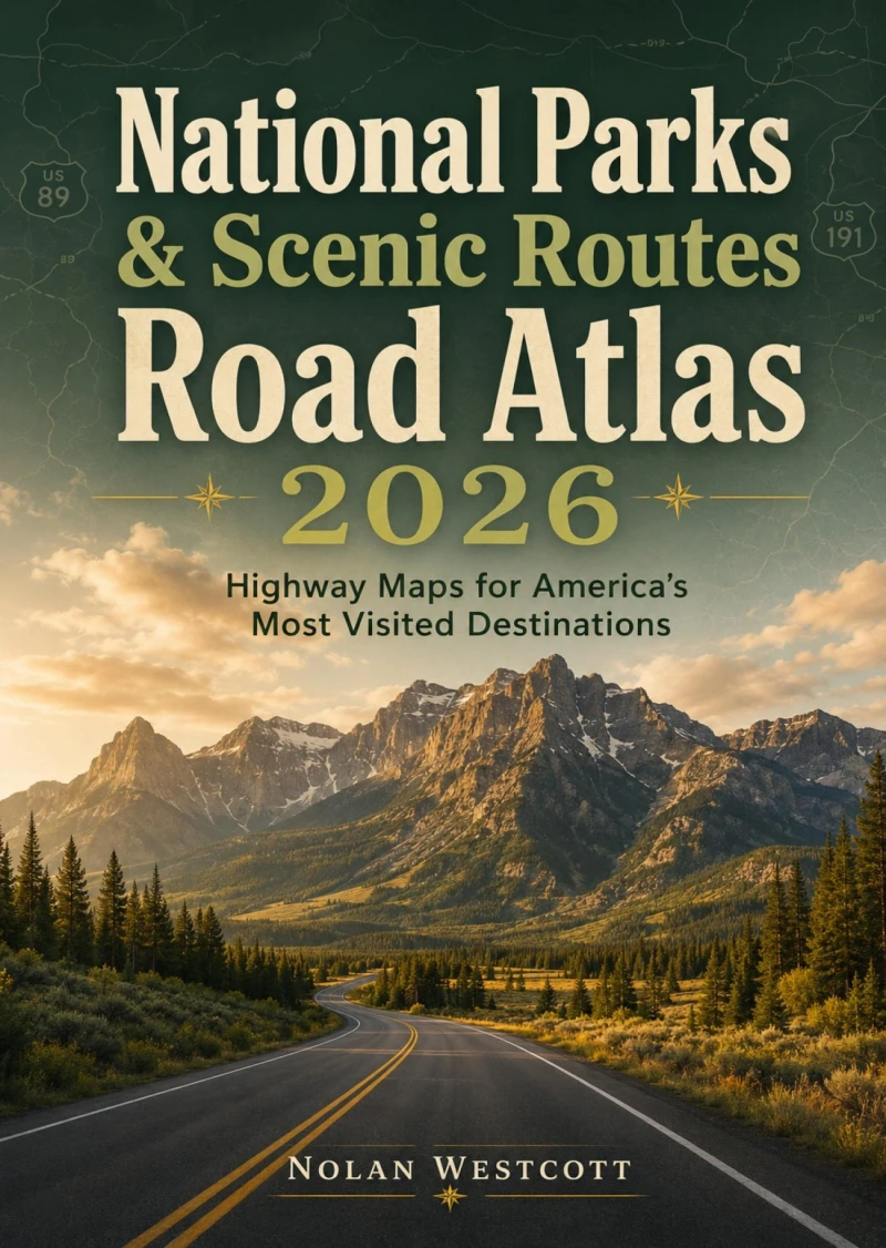 Portada: National Parks & Scenic Routes Road Atlas 2026