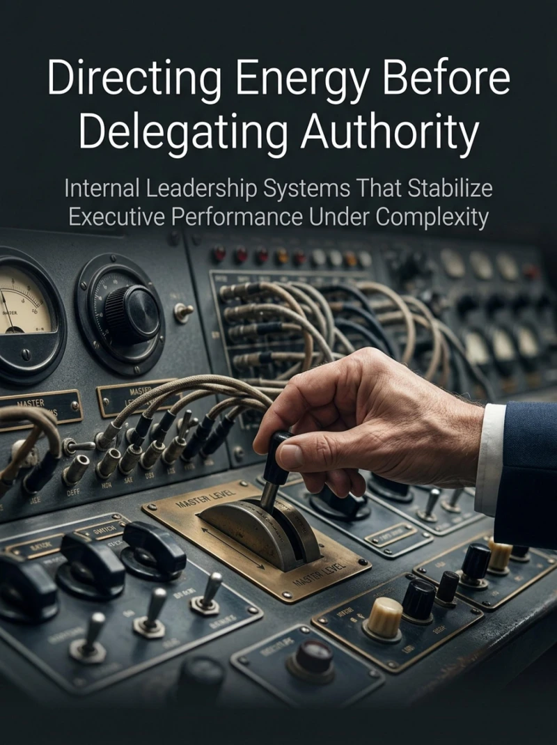 Portada: Directing Energy Before Delegating Authority