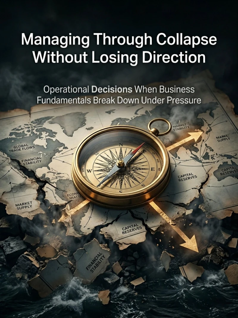 Portada: Managing Through Collapse Without Losing Direction