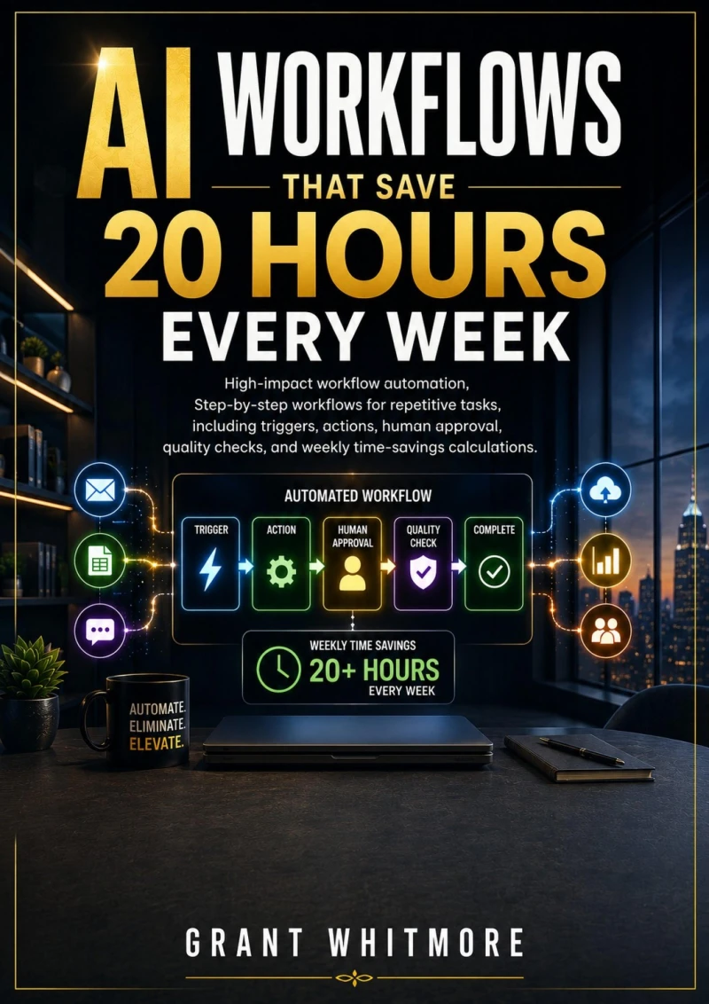 Portada: AI Workflows That Save 20 Hours Every Week
