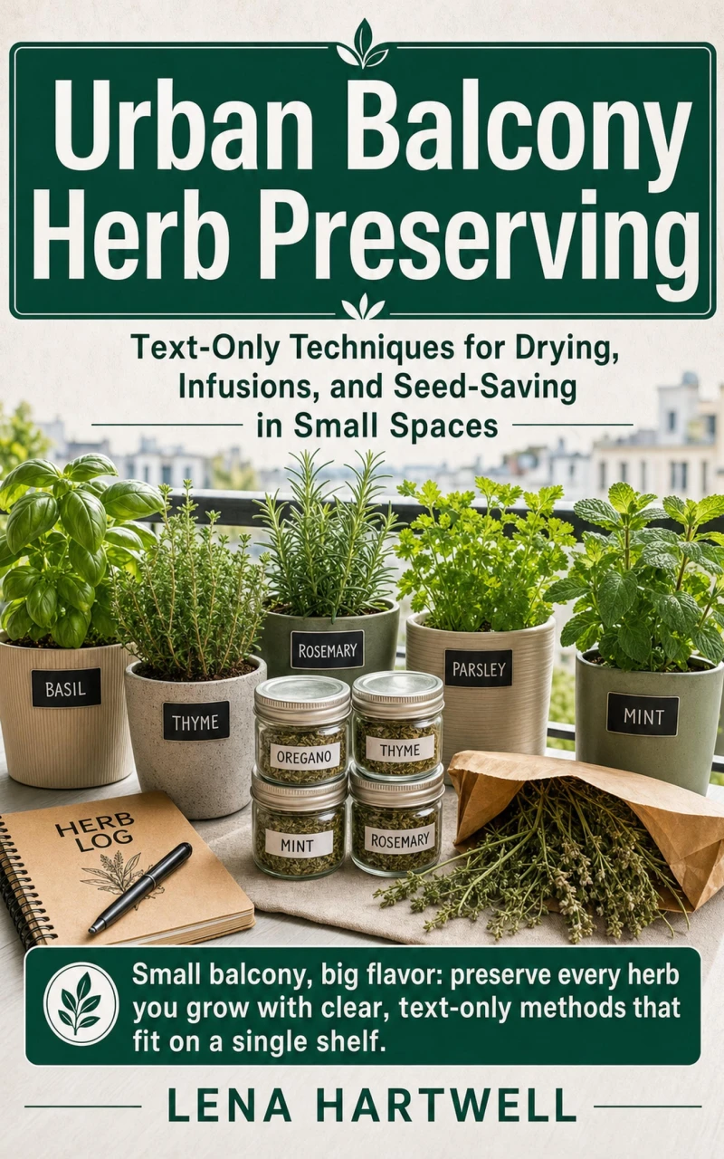 Portada: Urban Balcony Herb Preserving