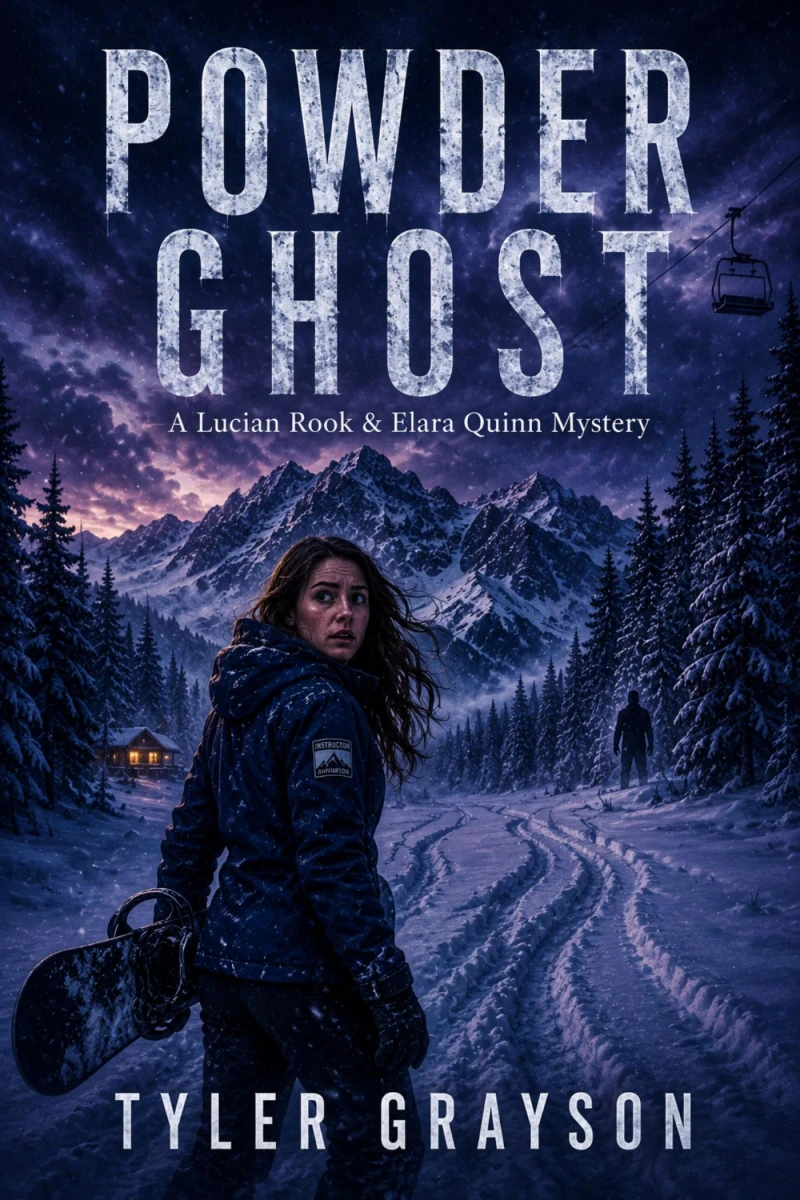 Portada: Powder Ghost — A Lucian Rook & Elara Quinn Mystery