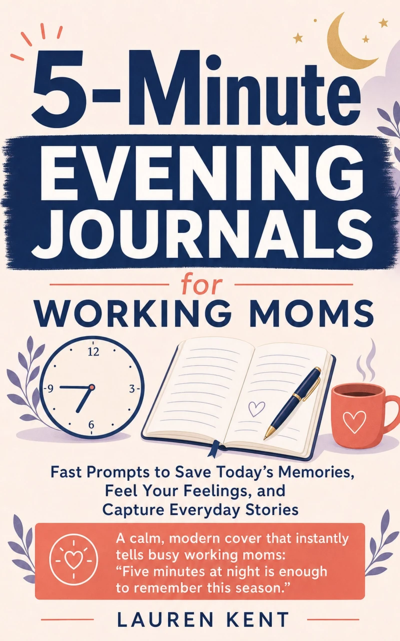 Portada: 5-Minute Evening Journals for Working Moms