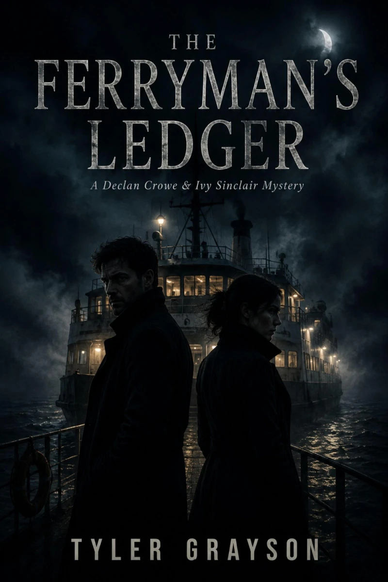 Portada: The Ferryman's Ledger — A Declan Crowe & Ivy Sinclair Mystery