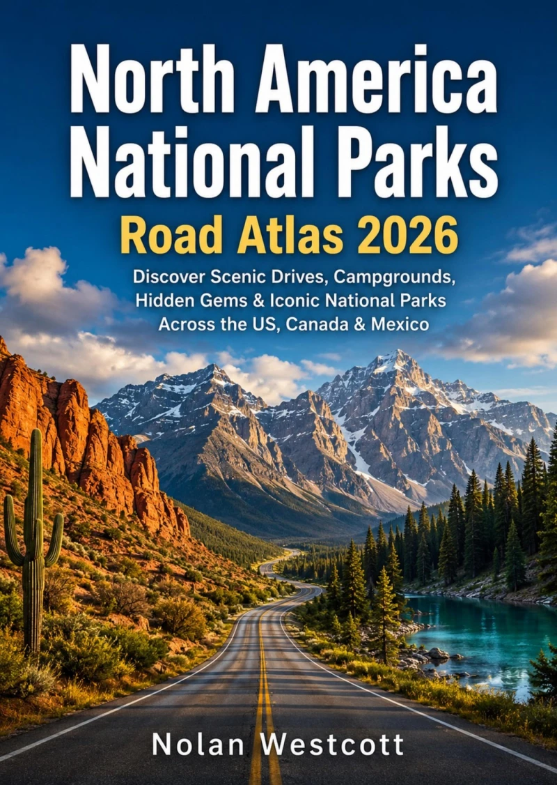 Portada: North America National Parks  Road Atlas 2026