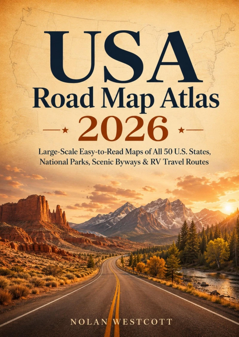 Portada: USA Road Map Atlas 2026