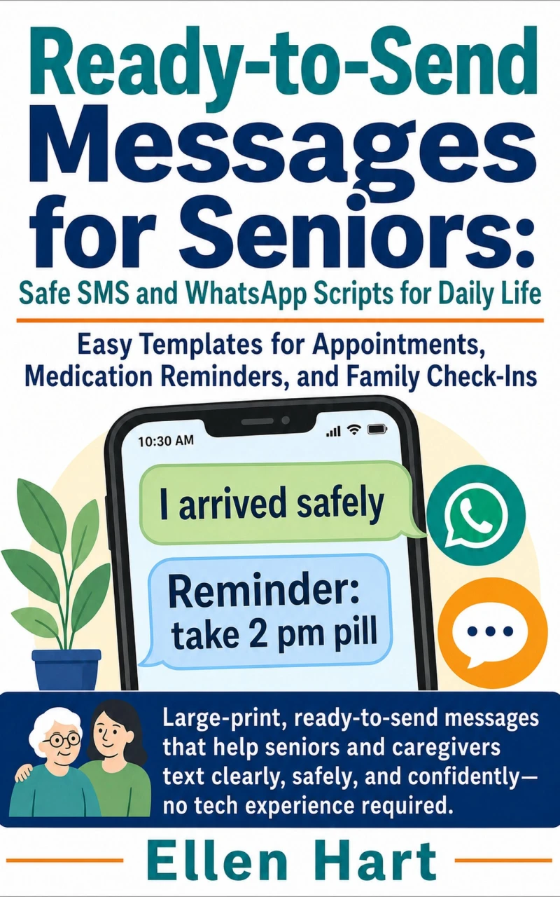 Portada: Ready‑to‑Send Messages for Seniors: Safe SMS and WhatsApp Scripts for Daily Life
