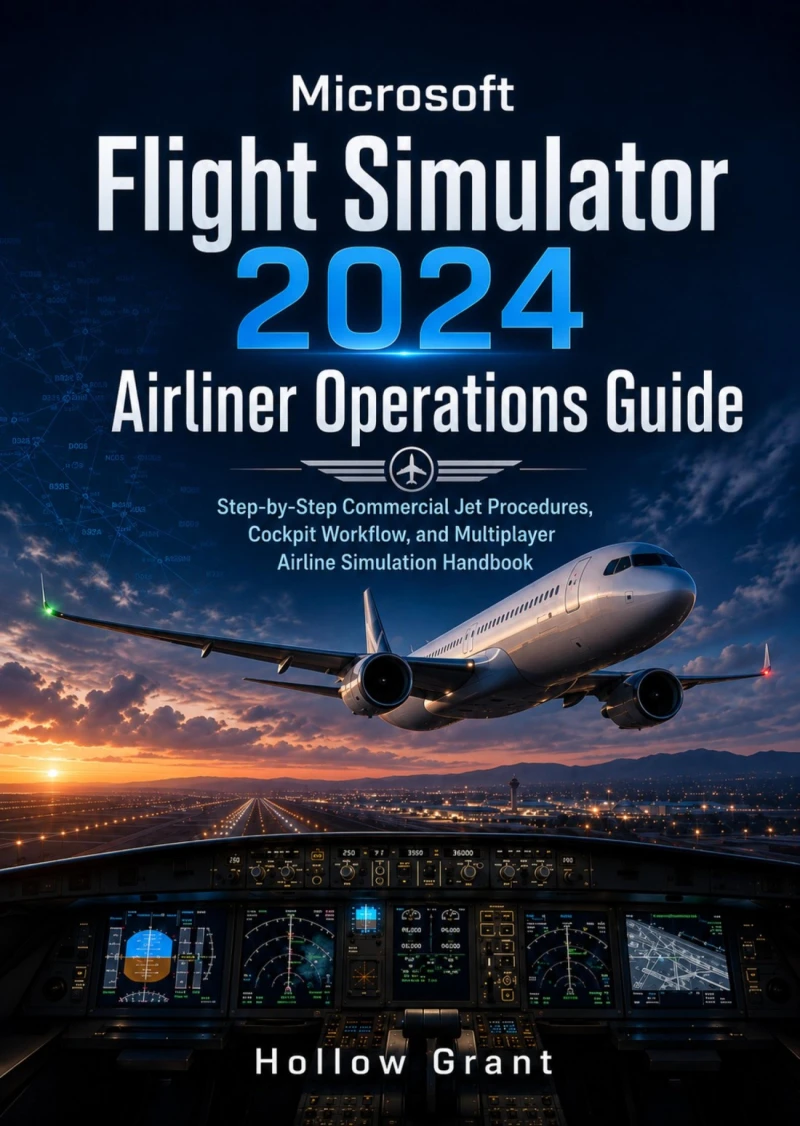 Portada: Microsoft Flight Simulator 2024 Airliner Operations Guide