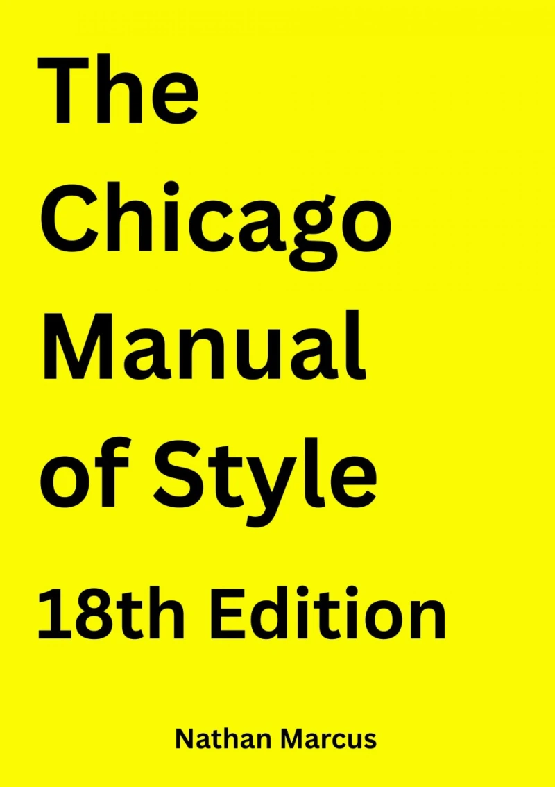 Portada: Chicago Manual of Style 18th Edition