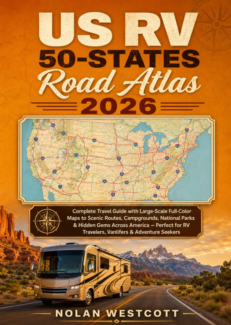 Portada: US RV 50-States Road Atlas 2026