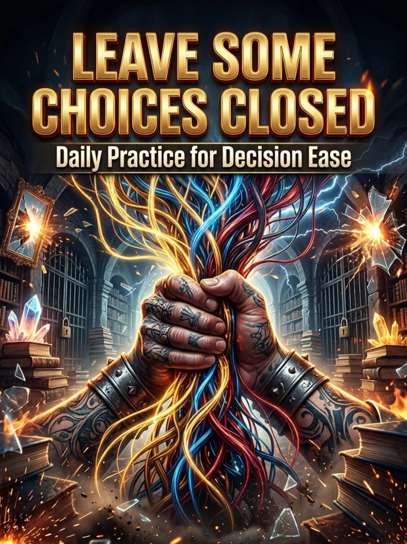 Portada: Leave Some Choices Closed
