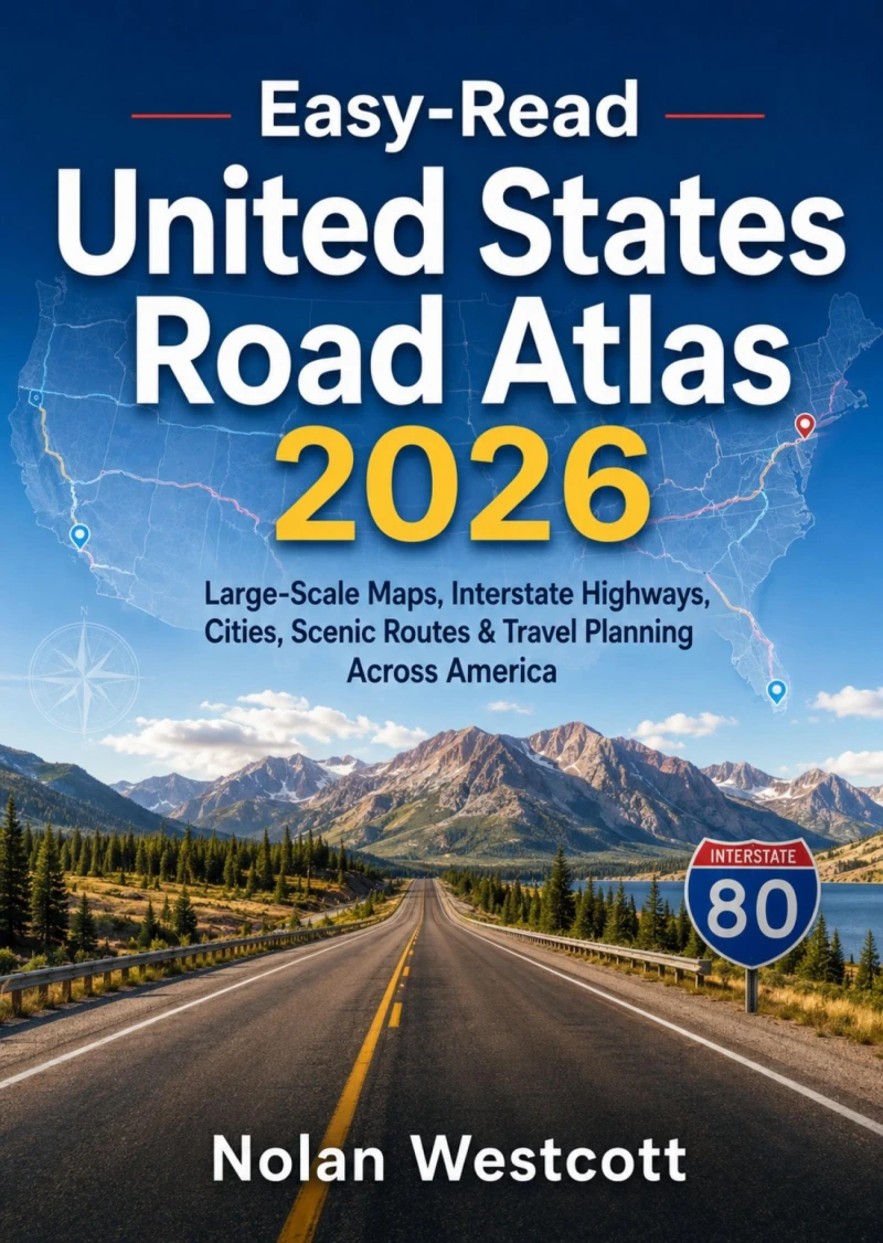 Portada: Easy-Read United States Road Atlas 2026