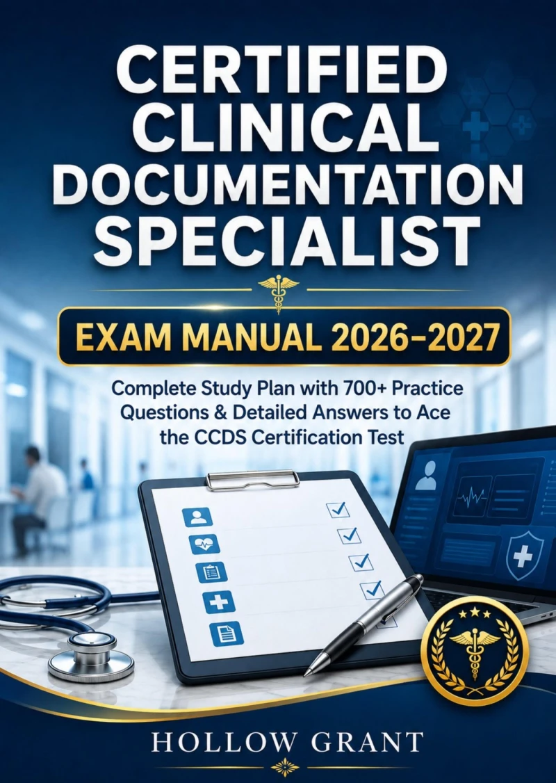 Portada: Certified Clinical Documentation Specialist Exam Manual 2026–2027