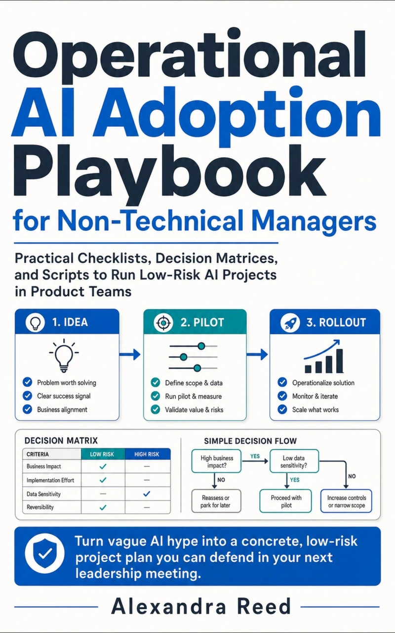 Portada: Operational AI Adoption Playbook for Non‑Technical Managers