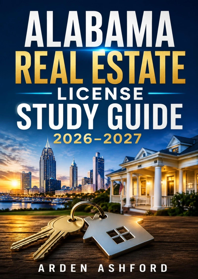 Portada: Alabama Real Estate License Study Guide 2026–2027