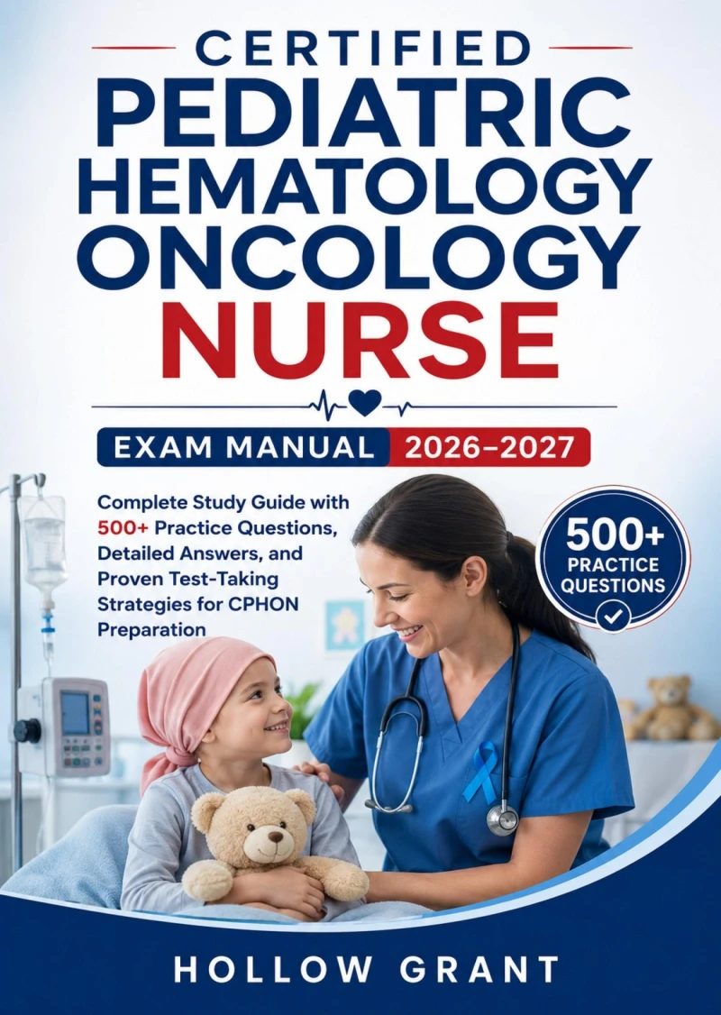 Portada: Certified Pediatric Hematology Oncology Nurse Exam Manual 2026–2027