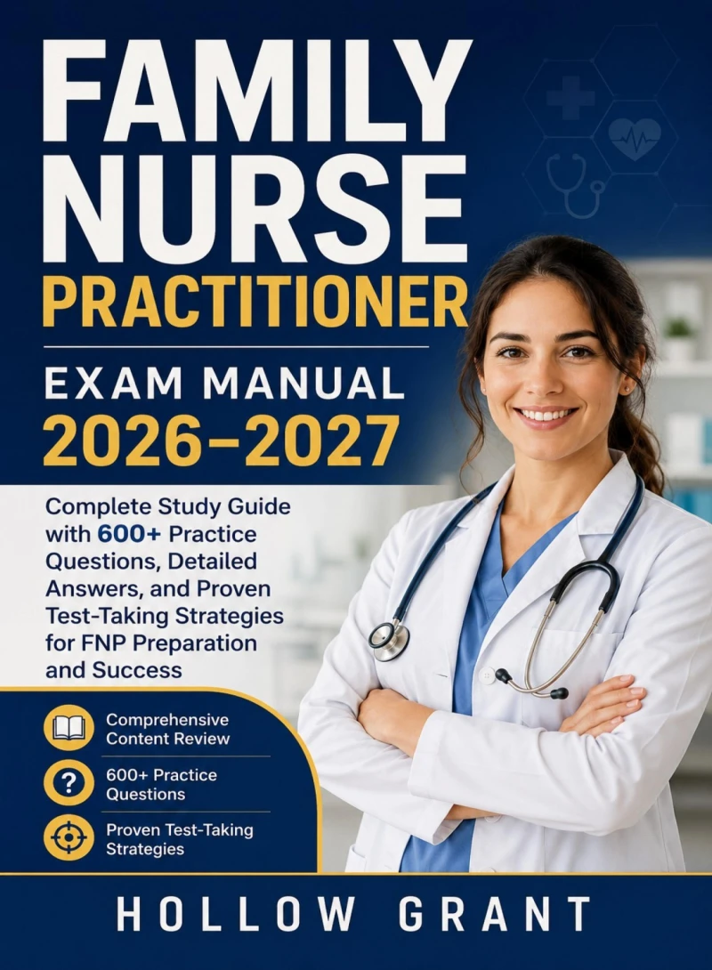 Portada: Family Nurse Practitioner Exam Manual 2026–2027