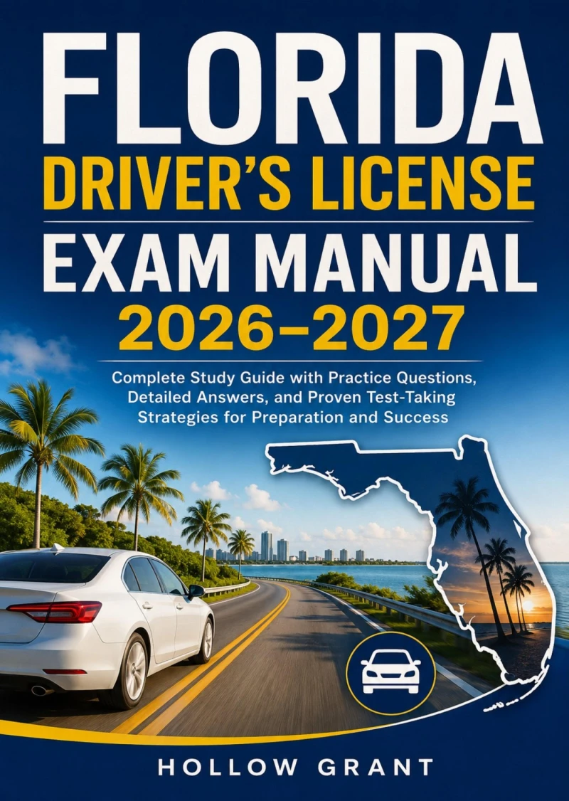 Portada: Florida Driver's License Exam Manual 2026–2027
