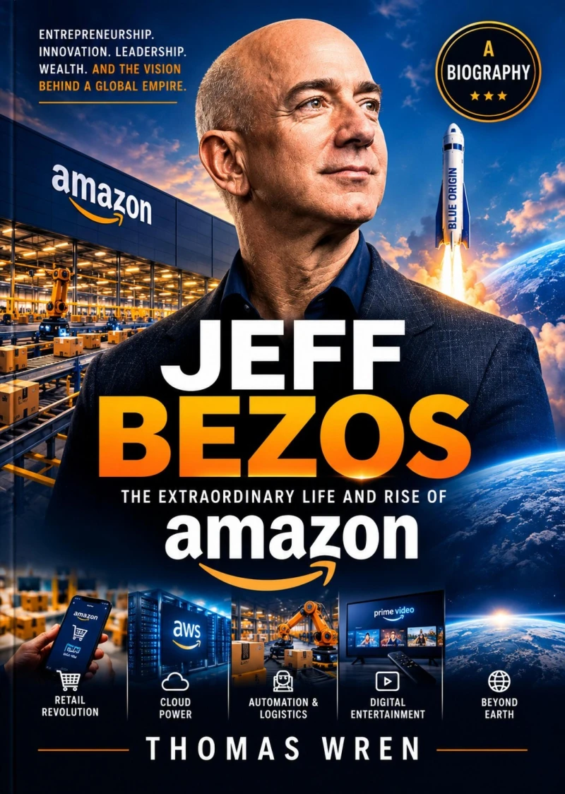 Portada: Jeff Bezos: The Extraordinary Life and Rise of Amazon