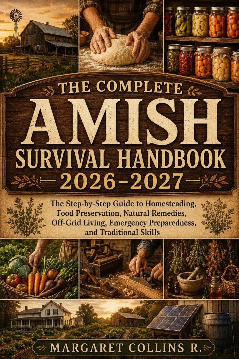 Portada: THE COMPLETE AMISH SURVIVAL HANDBOOK 2026–2027