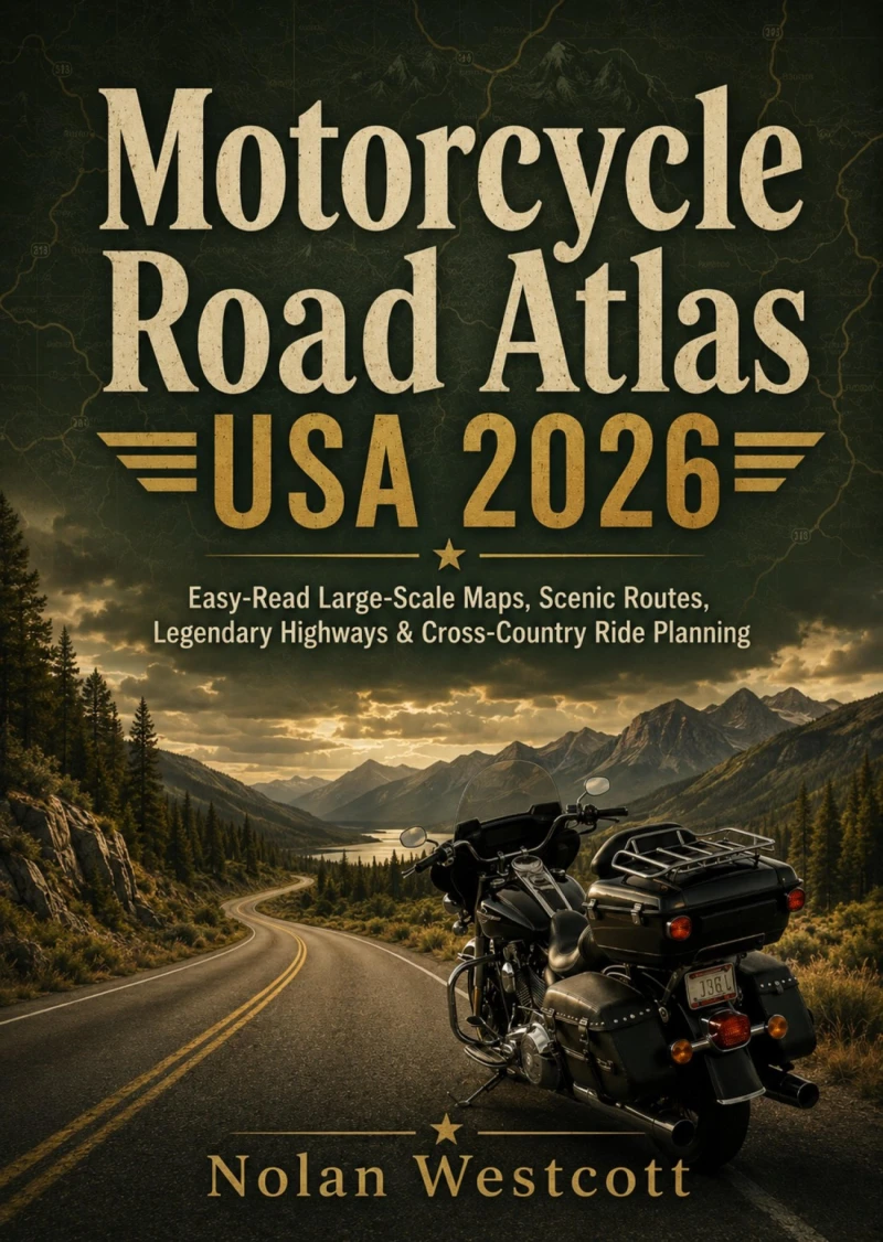 Portada: Motorcycle Road Atlas USA  2026