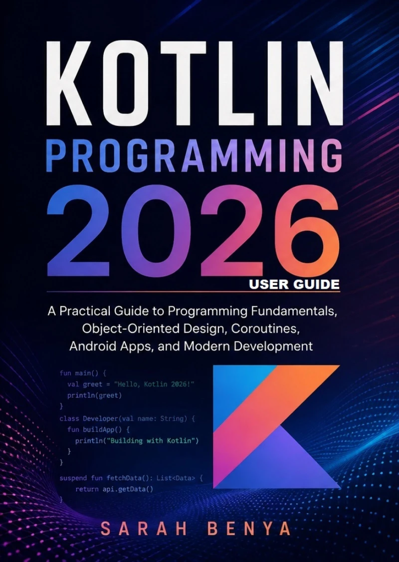 Portada: Kotlin Programming 2026 User Guide