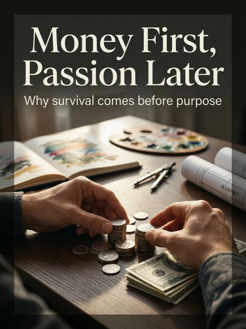 Portada: Money First, Passion Later